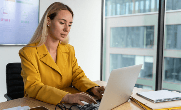 A project manager confirms a rush order for Translation Services in Brooklyn, highlighting fast turnaround and secure files.