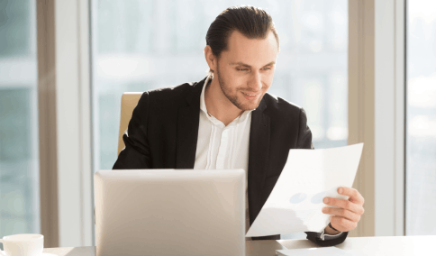 Professional in New York comparing certified & standard Academic translation options to determine the most suitable service.