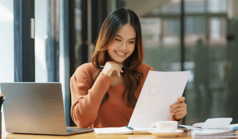 A client choosing a trusted and professional Birth Certificate translation service in New York City for official submissions.