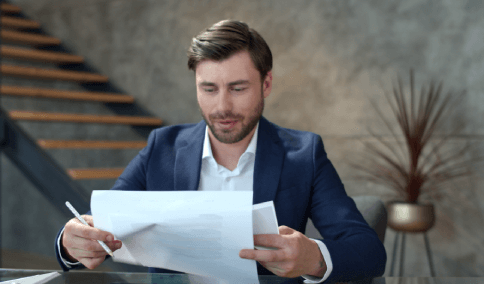 A translator preserves legal formatting during Translation Services in Brooklyn, aligning stamps, headers, and signatures.